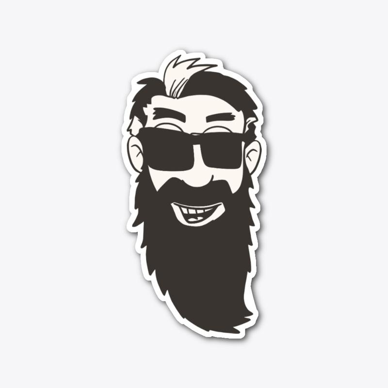 Staceman Cool Beard Sticker